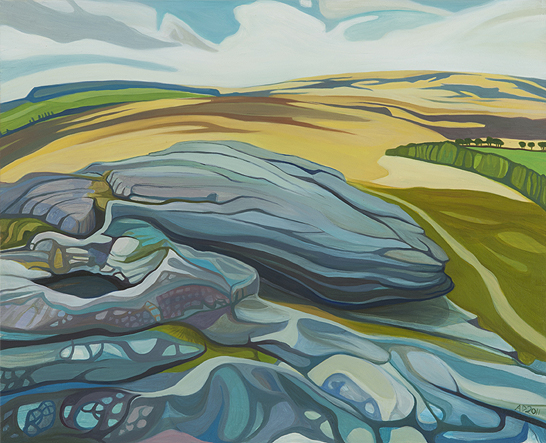 The top of Kestor Rock